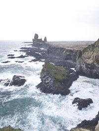 Iceland's Coastal Landscape: A Majestic View of the Ocean