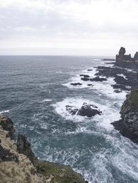 Iceland's Coastal Landscape: A Majestic View of the Ocean