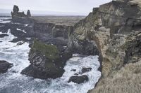 Iceland's Coastal Landscape: A Majestic View of the Ocean
