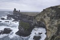 Iceland's Coastal Landscape: A Majestic View of the Ocean