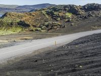 Iceland's Coastal Road: Clear Sky and Rugged Terrain