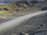 Iceland's Coastal Road: Clear Sky and Rugged Terrain