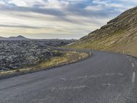 Iceland Coastal Road in the Highlands with Ocean Views 002