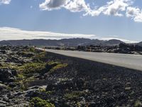 Iceland Landscape: Clear Sky with Contrails