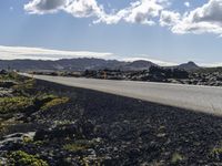 Iceland Landscape: Clear Sky with Contrails