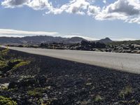 Iceland Landscape: Clear Sky with Contrails