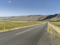 Iceland's Mountain Landscape: Road on a Slope