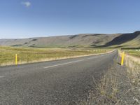 Iceland's Mountain Landscape: Road on a Slope