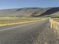 Iceland's Mountain Landscape: Road on a Slope