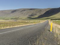 Iceland's Mountain Landscape: Road on a Slope