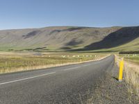 Iceland's Mountain Landscape: Road on a Slope