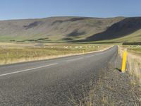 Iceland's Mountain Landscape: Road on a Slope