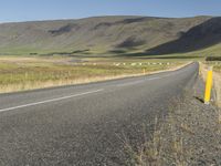 Iceland's Mountain Landscape: Road on a Slope