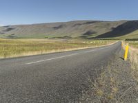 Iceland's Mountain Landscape: Road on a Slope