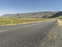 Iceland's Mountain Landscape: Road on a Slope