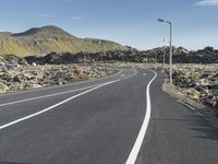 Mountain Road in Iceland: A Stunning Landscape with Clouds