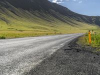 Iceland Mountain Road: A Beautiful Landscape of Grass