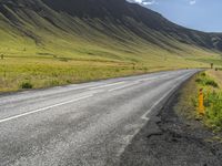 Iceland Mountain Road: A Beautiful Landscape of Grass