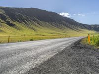 Iceland Road: Asphalt and Mountain Views