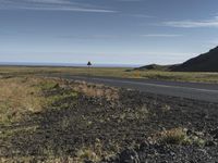 a sign is set out by the highway where it intersects, in an arid area