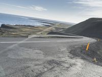 Icelandic Coastal Road: Mountains and Water Views