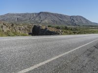 Icelandic Highlands Road Through Mountain Landscape