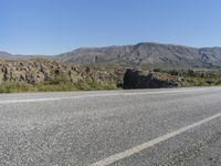 Icelandic Highlands Road Through Mountain Landscape