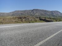 Icelandic Highlands Road Through Mountain Landscape