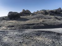 Icelandic Landscape with Clear Sky and Ocean