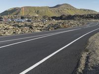 Icelandic Road through Highlands: Exploring a Rugged Landscape