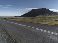 Icelandic Road Mountain Landscape Nature 001