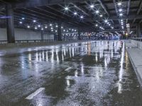 City of Illinois: Street Lights and Reflections at Night