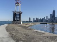 Illinois Urban Jetty: A Bridge Overlooking the Sea