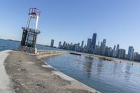 Illinois Urban Jetty: A Bridge Overlooking the Sea