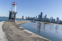 Illinois Urban Jetty: A Bridge Overlooking the Sea