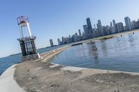 Illinois Urban Jetty: A Bridge Overlooking the Sea