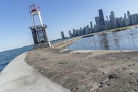 Illinois Urban Jetty: A Bridge Overlooking the Sea