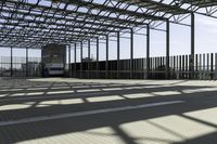 the inside of an industrial building with a lot of glass and steel in it,