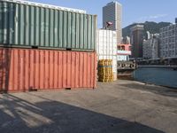 Industrial Cityscape in Hong Kong, Asia