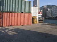 Industrial Cityscape in Hong Kong, Asia