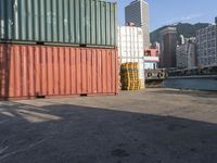 Industrial Cityscape in Hong Kong, Asia