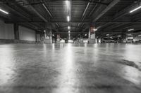 Industrial Hall: Metal and Concrete Flooring