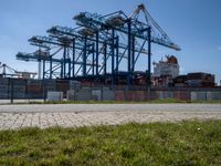 Industrial Harbor in Bremerhafen, Bremen, Germany