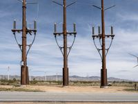 Industrial Landscape of California: Windmills and Factories