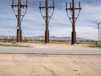Industrial Landscape of California: Windmills and Factories
