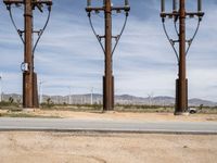 Industrial Landscape of California: Windmills and Factories