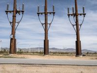 Industrial Landscape of California: Windmills and Factories
