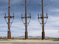 Industrial Landscape of California: Windmills and Factories