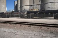 Industrial Train Tracks in Grand Rapids, Iowa