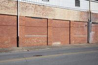 Industrial Warehouse with Brick Wall